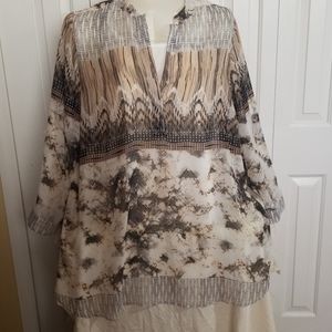 ⚘2 for $20⚘Avenue sheer blouse with camisole